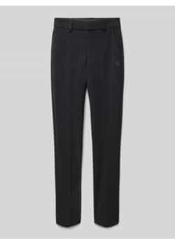 Spodnie o kroju tailored fit z mieszanki wiskozy z zakładkami w pasie model ‘PUNTO’ ze sklepu Peek&Cloppenburg  w kategorii Spodnie chłopięce - zdjęcie 177817333