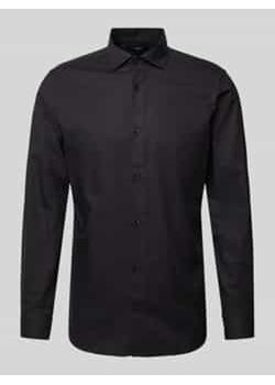 Koszula casualowa o kroju slim fit z kołnierzykiem typu kent model ‘PARKER’ ze sklepu Peek&Cloppenburg  w kategorii Koszule męskie - zdjęcie 177817540