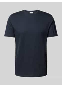 T-shirt z prążkowanym okrągłym dekoltem ze sklepu Peek&Cloppenburg  w kategorii T-shirty męskie - zdjęcie 177817571