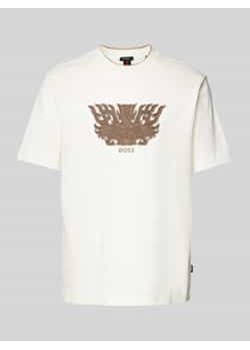 T-shirt z wyhaftowanym motywem i logo model ‘Taut’ ze sklepu Peek&Cloppenburg  w kategorii T-shirty męskie - zdjęcie 177818034