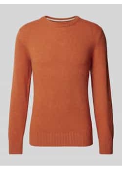 Sweter o kroju regular fit z dzianiny z włoskiej,cętkowanej przędzy tweedowej ze sklepu Peek&Cloppenburg  w kategorii Swetry męskie - zdjęcie 177818493