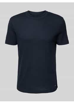 T-shirt z prążkowanym,okrągłym dekoltem model ‘Brandon’ ze sklepu Peek&Cloppenburg  w kategorii T-shirty męskie - zdjęcie 177818902