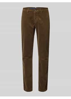 Spodnie sztruksowe o kroju slim fit model ‘Subway’ ze sklepu Peek&Cloppenburg  w kategorii Spodnie męskie - zdjęcie 177819703