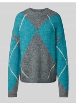 Sweter z dzianiny z okrągłym dekoltem model ‘Miller’ ze sklepu Peek&Cloppenburg  w kategorii Swetry damskie - zdjęcie 177820222