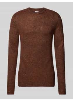 Sweter z dzianiny z okrągłym dekoltem model ‘LEWIS’ ze sklepu Peek&Cloppenburg  w kategorii Swetry męskie - zdjęcie 177821712