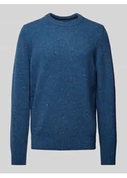 Sweter o kroju regular fit z przędzy tweedowej ze sklepu Peek&Cloppenburg  w kategorii Swetry męskie - zdjęcie 177824050