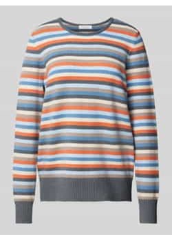 Sweter z dzianiny z okrągłym dekoltem ze sklepu Peek&Cloppenburg  w kategorii Swetry damskie - zdjęcie 177824473