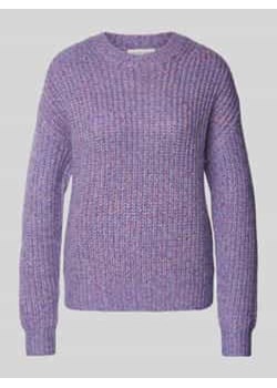 Sweter z dzianiny z okrągłym dekoltem ze sklepu Peek&Cloppenburg  w kategorii Swetry damskie - zdjęcie 177825704