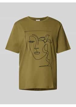 T-shirt z nadrukiem z motywem model ‘SYBILLA’ ze sklepu Peek&Cloppenburg  w kategorii Bluzki damskie - zdjęcie 177827253