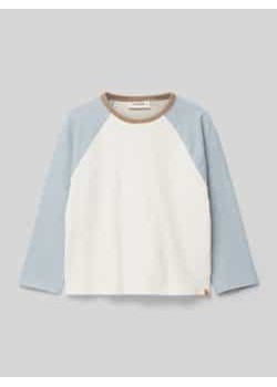 Bluzka z długim rękawem i detalem z logo model ‘NUNAN’ ze sklepu Peek&Cloppenburg  w kategorii T-shirty chłopięce - zdjęcie 177828873