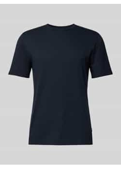 T-shirt z prążkowanym,okrągłym dekoltem model ‘TIBURT’ ze sklepu Peek&Cloppenburg  w kategorii T-shirty męskie - zdjęcie 177832520