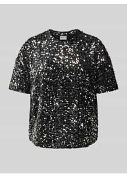 Bluzka o kroju regular fit z cekinowym obszyciem ze sklepu Peek&Cloppenburg  w kategorii Bluzki damskie - zdjęcie 177833030