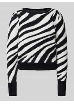 Sweter z dzianiny o kroju regular fit z rękawami z plisami model ‘PIUMO’ ze sklepu Peek&Cloppenburg  w kategorii Swetry damskie - zdjęcie 177833072