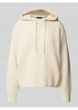 Sweter prążkowany z kapturem model ‘NEAT’ ze sklepu Peek&Cloppenburg  w kategorii Swetry damskie - zdjęcie 177834162
