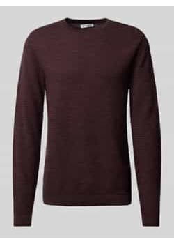 Sweter z dzianiny z okrągłym dekoltem model ‘OTTO’ ze sklepu Peek&Cloppenburg  w kategorii Swetry męskie - zdjęcie 177835294