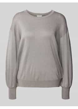 Sweter z dzianiny z prążkowanymi wykończeniami model ‘regina’ ze sklepu Peek&Cloppenburg  w kategorii Swetry damskie - zdjęcie 177836144