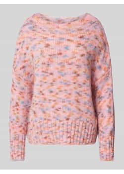 Sweter z dzianiny z okrągłym dekoltem ze sklepu Peek&Cloppenburg  w kategorii Swetry damskie - zdjęcie 177836894