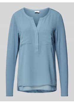 Bluzka o kroju regular fit z kołnierzem z lamówką ze sklepu Peek&Cloppenburg  w kategorii Bluzki damskie - zdjęcie 177837262