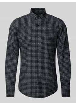 Koszula biznesowa o kroju slim fit z kołnierzykiem typu cutaway model ‘Pit’ ze sklepu Peek&Cloppenburg  w kategorii Koszule męskie - zdjęcie 177837712
