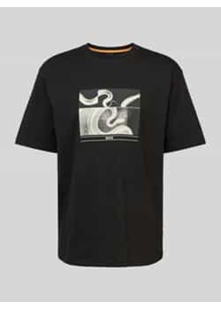 T-shirt z nadrukiem z logo model ‘Barragan’ ze sklepu Peek&Cloppenburg  w kategorii T-shirty męskie - zdjęcie 177838220