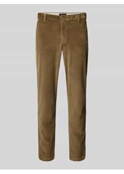 Spodnie sztruksowe o kroju tapered fit z wpuszczanymi kieszeniami model ‘CORDUROY’ ze sklepu Peek&Cloppenburg  w kategorii Spodnie męskie - zdjęcie 177838683