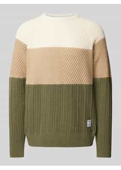 Sweter z dzianiny z fakturowanym wzorem model ‘CODY’ ze sklepu Peek&Cloppenburg  w kategorii Swetry męskie - zdjęcie 177838973