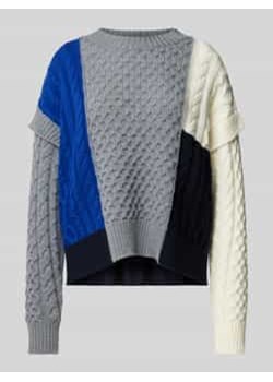 Sweter z dzianiny z żywej wełny model ‘MESTRE’ ze sklepu Peek&Cloppenburg  w kategorii Swetry damskie - zdjęcie 177839242