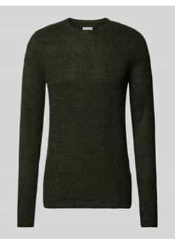 Sweter z dzianiny z okrągłym dekoltem model ‘LEWIS’ ze sklepu Peek&Cloppenburg  w kategorii Swetry męskie - zdjęcie 177840373