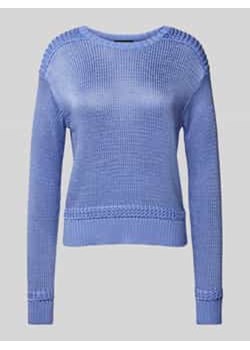 Sweter z dzianiny z prążkowanymi wykończeniami model ‘FASHMETTE’ ze sklepu Peek&Cloppenburg  w kategorii Swetry damskie - zdjęcie 177841291