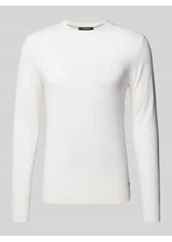 Sweter z dzianiny z okrągłym dekoltem ze sklepu Peek&Cloppenburg  w kategorii Swetry męskie - zdjęcie 177847493
