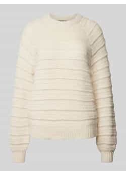 Sweter z dzianiny o kroju regular fit z fakturowanym wzorem model ‘JAYDA’ ze sklepu Peek&Cloppenburg  w kategorii Swetry damskie - zdjęcie 177847792