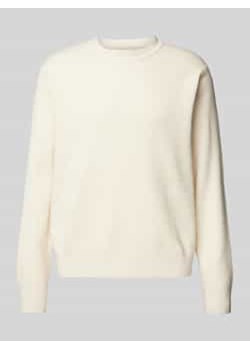 Sweter z dzianiny z nadrukiem z logo model ‘VESTERBRO’ ze sklepu Peek&Cloppenburg  w kategorii Swetry męskie - zdjęcie 177847851