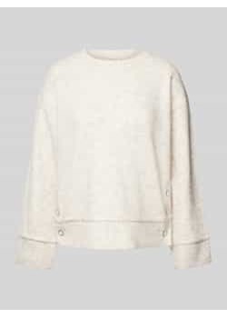 Sweter z dzianiny z prążkowanymi wykończeniami model ‘MULLE’ ze sklepu Peek&Cloppenburg  w kategorii Swetry damskie - zdjęcie 177848043