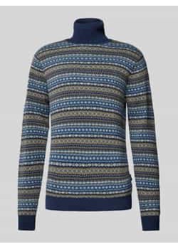 Sweter z dzianiny z golfem ze sklepu Peek&Cloppenburg  w kategorii Swetry męskie - zdjęcie 177848811