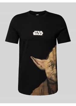 T-shirt o kroju regular fit z bawełny z nadrukiem Starwars® ze sklepu Peek&Cloppenburg  w kategorii T-shirty męskie - zdjęcie 177849081