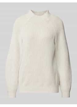 Sweter z dzianiny o luźnym kroju z prążkowanym wzorem ze sklepu Peek&Cloppenburg  w kategorii Swetry damskie - zdjęcie 177849183
