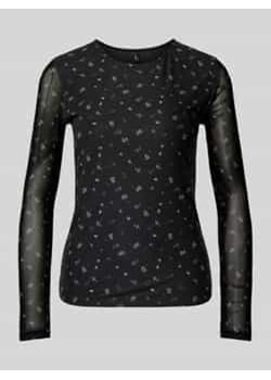 Bluzka o kroju regular fit z półprzezroczystymi rękawami model ‘ERICA’ ze sklepu Peek&Cloppenburg  w kategorii Bluzki damskie - zdjęcie 177849282