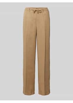 Spodnie materiałowe o kroju regular fit z tunelem model ‘Maine’ ze sklepu Peek&Cloppenburg  w kategorii Spodnie damskie - zdjęcie 177850683