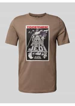 T-shirt o kroju regular fit z bawełny z nadrukiem Starwars® ze sklepu Peek&Cloppenburg  w kategorii T-shirty męskie - zdjęcie 177853542