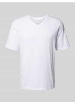 T-shirt z dekoltem w serek model ‘ORGANIC BASIC’ ze sklepu Peek&Cloppenburg  w kategorii T-shirty męskie - zdjęcie 177854752