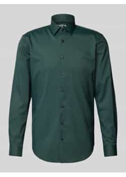 Koszula biznesowa o kroju slim fit z kołnierzykiem typu kent ze sklepu Peek&Cloppenburg  w kategorii Koszule męskie - zdjęcie 177854813