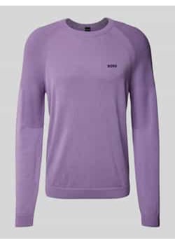 Sweter z dzianiny z prążkowanymi wykończeniami ze sklepu Peek&Cloppenburg  w kategorii Swetry męskie - zdjęcie 177855524