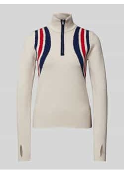 Sweter z dzianiny ze stójką model ‘OLGA’ ze sklepu Peek&Cloppenburg  w kategorii Swetry damskie - zdjęcie 177855833
