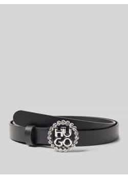 Pasek ze skóry bydlęcej ze sprzączką model ‘Shirley’ - id: 1283497 - marki Hugo Boss - 177855943 Pasek ze skóry bydlęcej ze sprzączką model ‘Shirley’ ze sklepu Peek&Cloppenburg w kategorii Paski damskie - zdjęcie 177855943