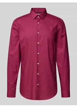 Koszula biznesowa o kroju slim fit z listwą guzikową ze sklepu Peek&Cloppenburg  w kategorii Koszule męskie - zdjęcie 177856024