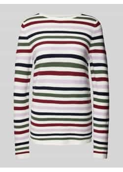 Sweter z dzianiny o kroju regular fit z czystej bawełny ze zrolowanymi wykończeniami ze sklepu Peek&Cloppenburg  w kategorii Swetry damskie - zdjęcie 177857210