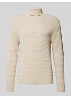 Sweter z dzianiny z golfem model ‘THEO’ ze sklepu Peek&Cloppenburg  w kategorii Swetry męskie - zdjęcie 177857560