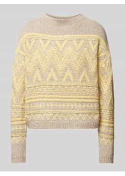 Sweter z dzianiny z fakturowanym wzorem ze sklepu Peek&Cloppenburg  w kategorii Swetry damskie - zdjęcie 177858092