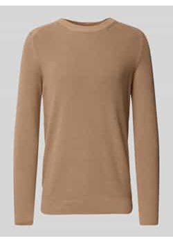 Sweter z dzianiny z okrągłym dekoltem model ‘Svante’ ze sklepu Peek&Cloppenburg  w kategorii Swetry męskie - zdjęcie 177858530