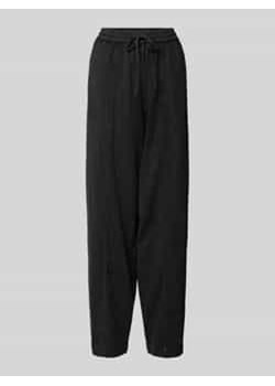 Spodnie szerokie o kroju comfort fit z imitacji denimu model ‘ANDIE’ ze sklepu Peek&Cloppenburg  w kategorii Spodnie damskie - zdjęcie 177859554
